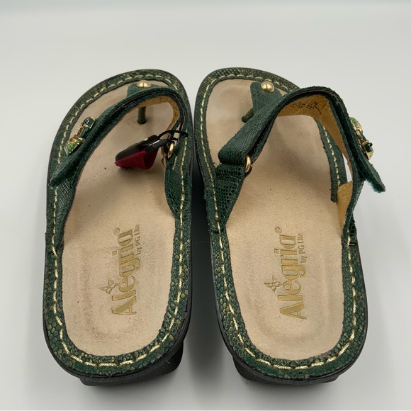 Alegria Carina Fancy Fish Sandals. Green. Women’s Size 36. - Picture 7 of 9